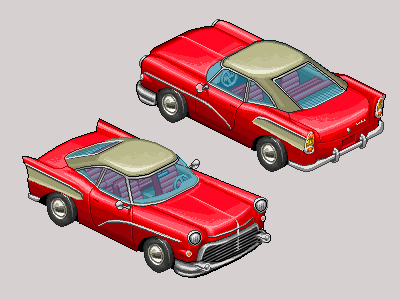 Pixel Art Car car game games isometric pixel art