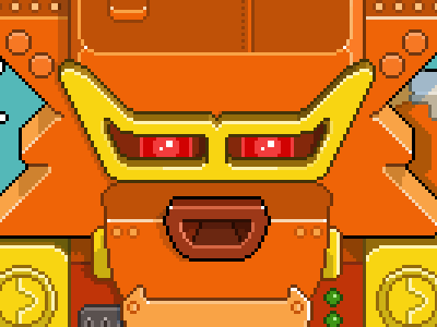 Firefoxzilla is back! firefoxzilla illustration mecha pixel art robot