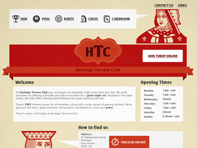 Gaming club webdesign
