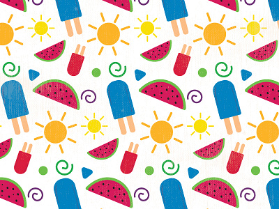 Summer Pattern design illustration pattern summer vector