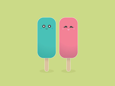 Popsicles cute illustration kawaii popsicles vector