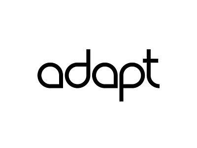 Adapt adapt bw custom illustrator logo shapes type