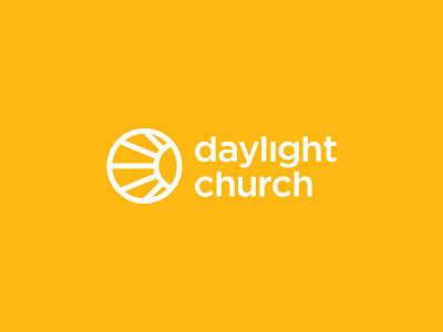 Daylight Church Logo brand branding flat icon illustration logo logo mark thick lines