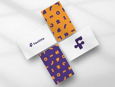 Facilita - Cards brand identity branding design logo