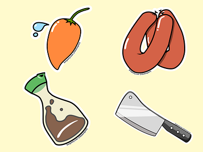 LP Stickers branding design food food and drink food illustration icon illustration logo logos sticker sticker design stickers vector
