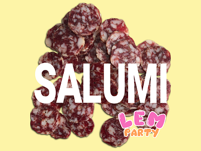Salumi Text branding design food food and drink food illustration logo salami typography ui ux web