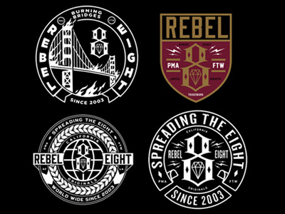 Rebel Rejects apparel crest merch seal sheild shirt t shirt texture type typography