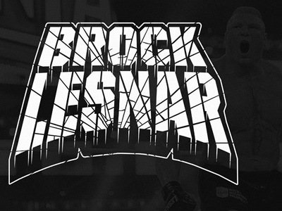 BROKE Lesnar branding logo logos type typography