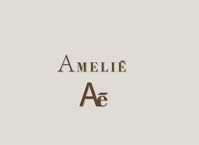 Amelie branded branding dailylogochallenge design fashion flat icon logo minimal vector