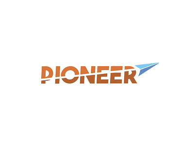 Pioneer air airline branded branding business dailylogochallenge design flat icon letter logo minimal modern plane vector