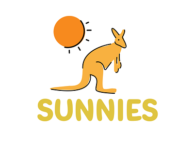 Sunnies branding clothes clothing dailylogochallenge design flat icon kangaroo letter logo maternity minimal sun vector