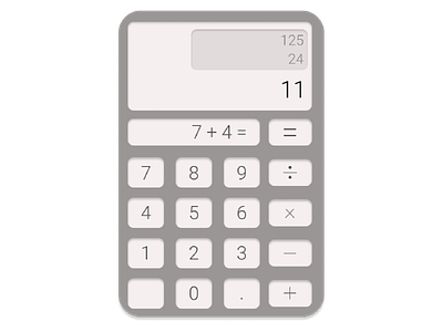 Daily UI: Calculator app dailui dailyuichallenge design flat icon letter minimal ui ux vector