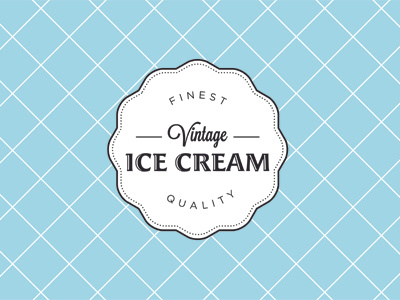 Vintage Ice Cream Van Logo Concept 2