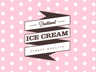 Vintage Ice Cream Van Logo Concept 3