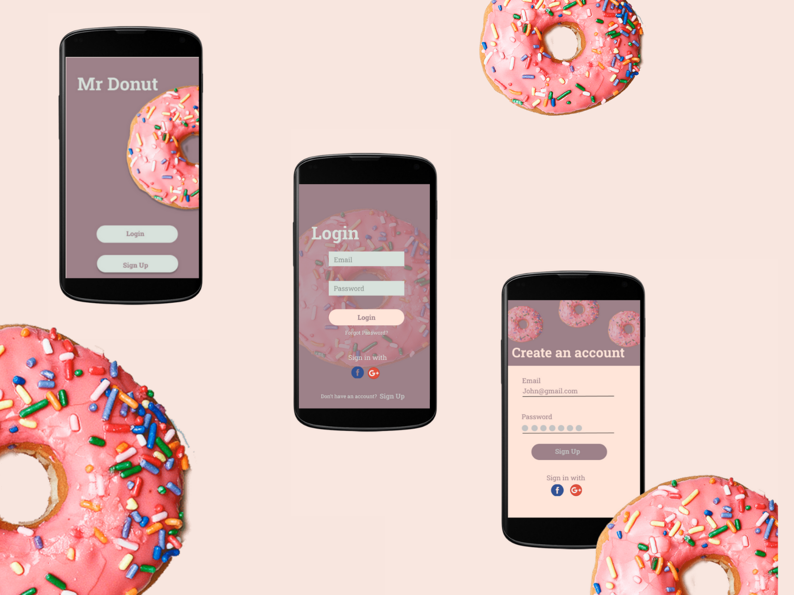 Donut App Login Daily Ui Challenge By Kritika On Dribbble
