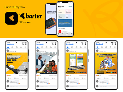 Barter app social media branding