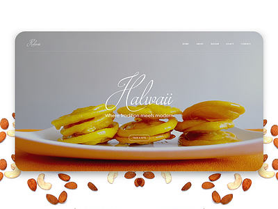 Halwaii Shot chocolates creative design sweets ui ux website