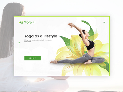 Yoga As A lifestyle health lifestyle ui uiux ux web design website design yoga
