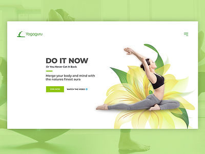 Yoga Guru uiux web ui website yoga