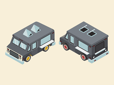 Food Trucks food truck illustration isometric