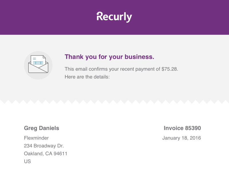 Invoice Email Redesign