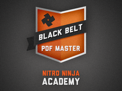 Ninja Academy Badge academy achievement badge belt black ninja