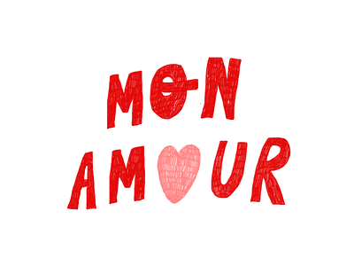 amour illustration lettering texture