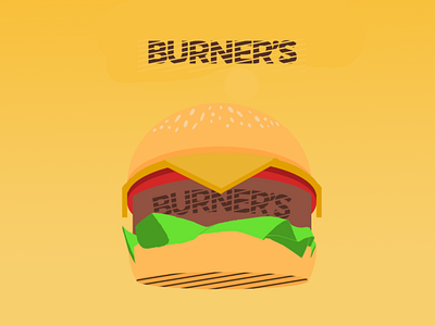 Fast Food Illustration Concept | BURNER'S brand branding design illustration logo typography