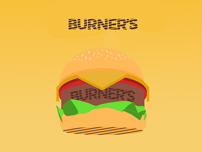 Fast Food Illustration Concept | BURNER'S