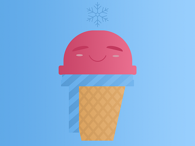 Ice Cream Illustration concept design food happiness happy icecream illustration