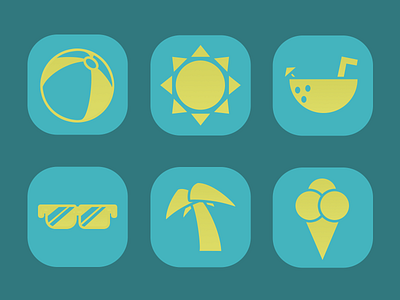 Summer Themed Icons