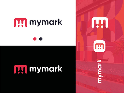 Mymark 2021 brand branding concept creative design design graphic design letter m lettermark logo logo design minimal modern paint paint logo painting simple symbol ui vector