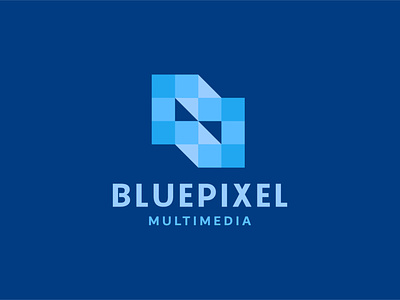 Bluepixel Multimedia agency blue branding colorful creative gradient illustration lgog logo design logo designer logo mark minimal modern multimedia pixel simple symbol ui ux vector