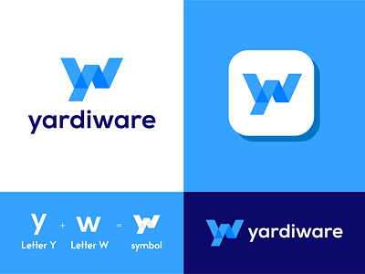 Yardiware 3d app icon brand brand identity branding colorful logo creative logo e commerce gradient graphic design illustration letter w letter y logo logo design logotype modern logo symbol unique logo vector logo