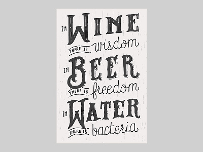 In Wine There Is Wisdom - Print