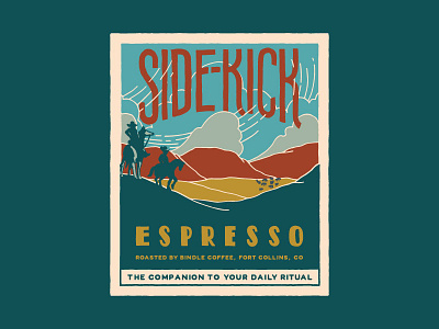 Bindle Side-Kick Espresso Label bindle coffee colorado design espresso graphic design label label design plains roast