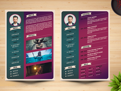 Retro Style Resume Template Tutorial graphic design hey jai studio photoshop psd resume resume cv resume design resume template retro retro design retro style tutorials