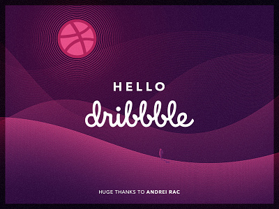 Dribbble Debut debut illustration latvia purple riga