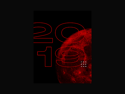 2019 🔥 FOROS EVAN 2019 black blood grotesk latvia logo moon red riga typogaphy