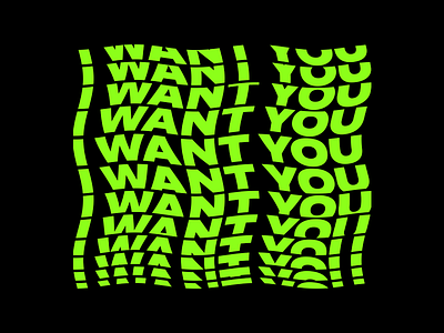 IWANTYOU black center clothing grotesk latvia lime riga typography want you