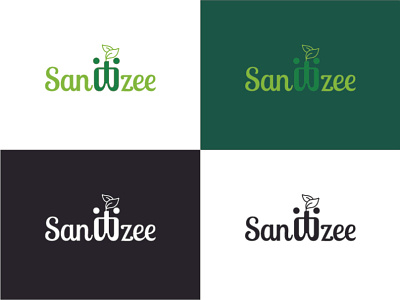 Sanitizee logo brand branding logodesign simple typography