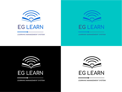 EG Learn Logo branding design education learning logo logo design logotype simple syatem vector