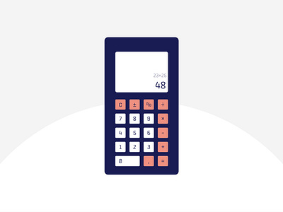 Old School calculator. Daily UI Challenge design ui web