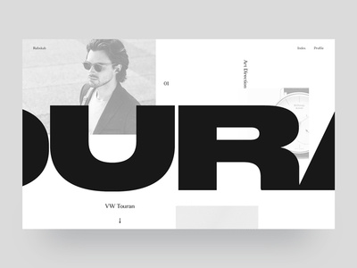 [WIP] Landing website webdesign ux portfolio minimalism white black bold type design