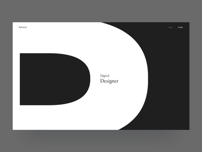 [WIP] Profile graphic design porfolio heavy bold white black minimalism contrast letter type typography