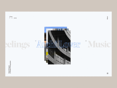 Testing transition minimalism web design effects photo type animation