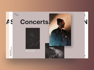 Exploring layers type photography layout web design