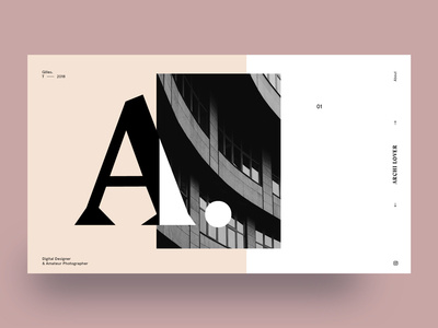 Still exploring layout web photography portfolio minimalism type design