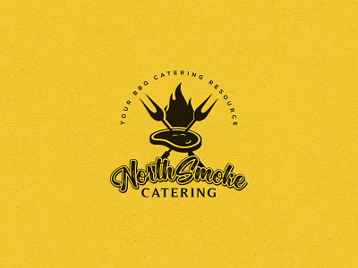 North Smoke Catering branding creative logo design fast food food truck graphic design identity illustration logo logo designer logofolio restaurant