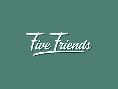 Five Friends branding creative logo design graphic design hand lettering identity illustration logo logo designer logofolio script streetwear type typo typography